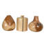 Ensemble de 3 petits vases Chaun