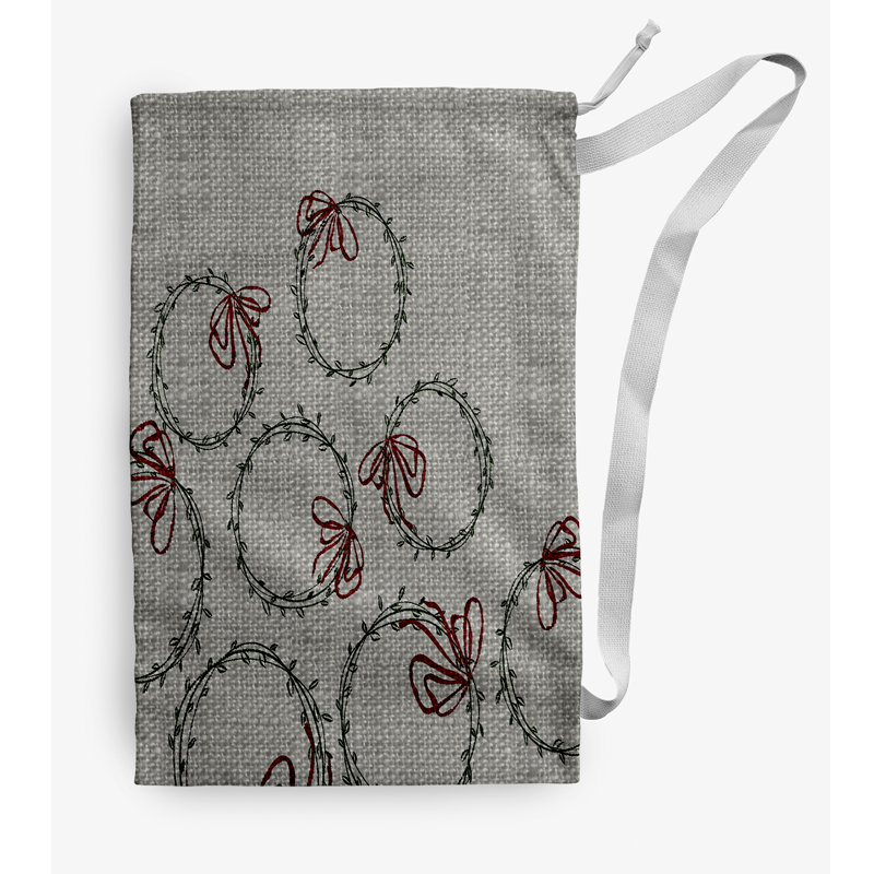 Fabric Laundry Bag with Handles, Medium (36" H x 28" W), Gray