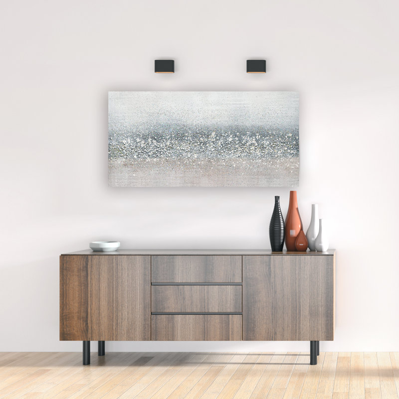 Peinture sur toile tendue, H 20 po x l 40 po x P 1,5 po