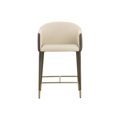 Kylin Upholstered Stool with Metal Frame