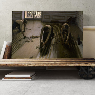The Floor Planers by Gustave Caillebotte - Wrapped Canvas
