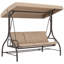 Balancelle de patio 3 places avec baldaquin convertible-1047707890