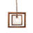 1 - Light Brown Square/Rectangle Pendant