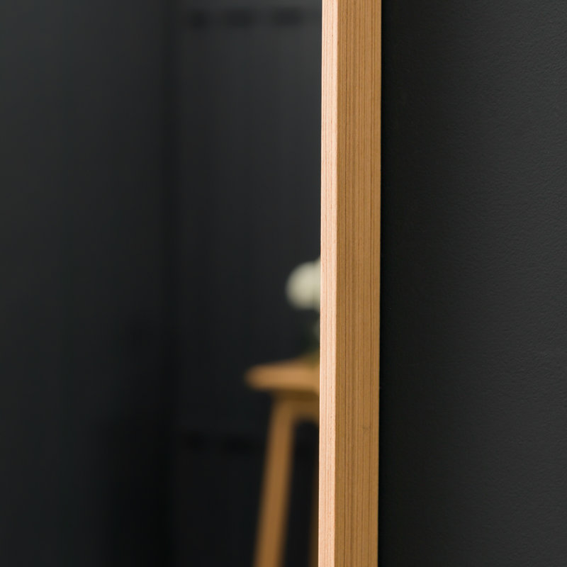 Weybridge Wood Flat Mirror, Oak, 104.5cm H x 74cm W