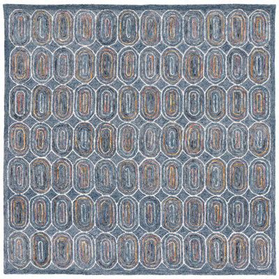 Dietlinde Hand Tufted Wool And Cotton With Latex Geometric Rug