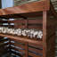Cataleta 117cm W x 117cm D Wood Log Store