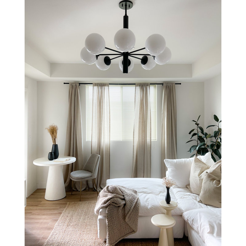 Stella 36" 8-Light Chandelier, Old Bronze