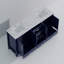 Meuble-lavabo double 84 po x 22 po, comptoir en marbre de Carrare-581797501-581797476-581797497