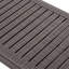 Méridiennes modulaires d'extérieur brun foncé 2 pièces, réglables, plastique à haute densité d'eau, lattes confortables, légères pour le patio et la plage de conception américaine, brun, à 5 positions-121046221