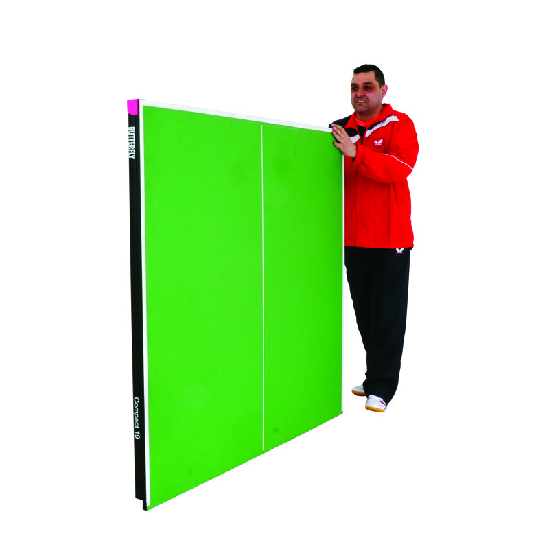 Butterfly Compact 19 Indoor Table Tennis Table, Green