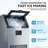 Outbid  Commercial Ice Maker Machine 200lbs/24h, Under Counter  Stainless Steel Ice Maker With 50lbs Ice Storage and Self Cleaning For Home Bar Restaurant Kitchen