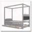 Lit plateforme simple avec tête de lit tapissier-50025626