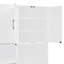 Lit escamotable mural simple avec placard, tiroirs et bureau - blanc