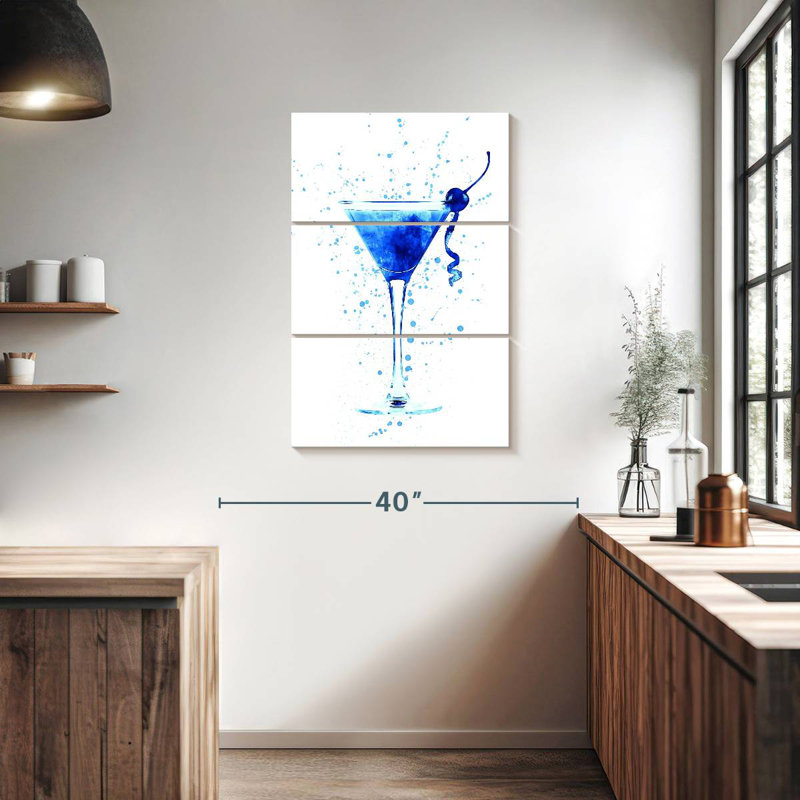 Verre à cocktail en verre I, H 38 po x l 24 po