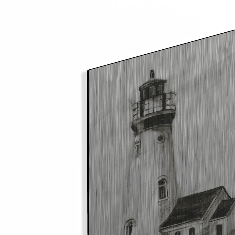 «Lighthouse Study 1» par Ethan Harper, art mural en métal, H 16 po x l 12 po