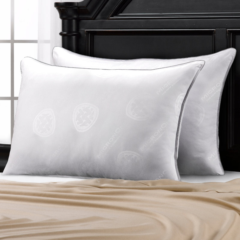 Standard Size White Hypoallergenic Polyester Pillow Set