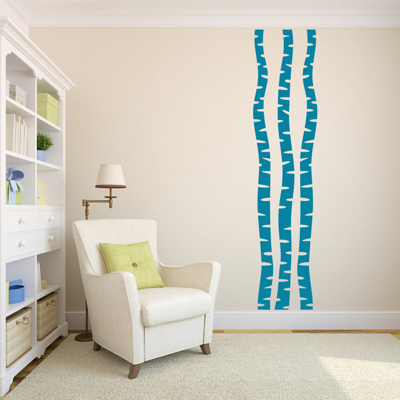 Plants & Flowers Wall Decal, Teal