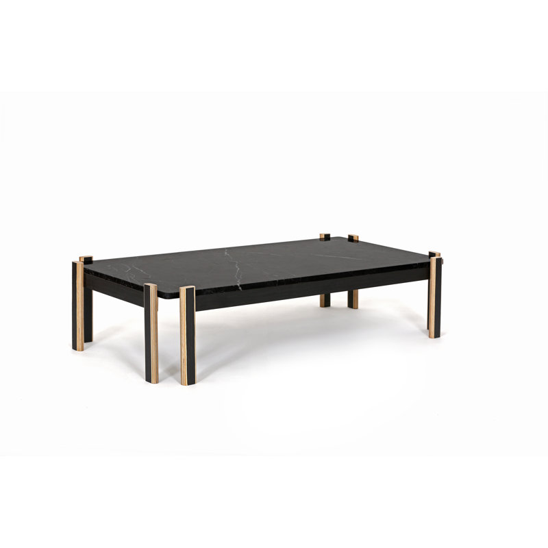 Pirwi Coffee Table, Gray/Gold