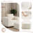 Soft Corduroy Compression Sofa with Ottoman-1674526479