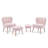 Upholstered Side Chair with Ottoman-2017370342