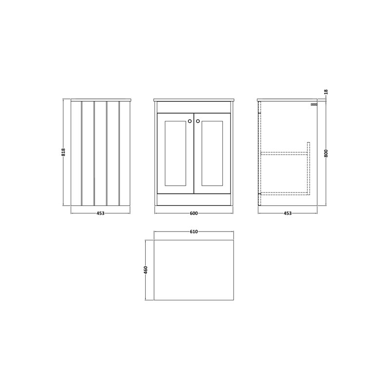 Ashwick 610 mm Bathroom Vanity
