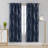 Spurgh Sliver Wave Foil Print Blackout Thermal Grommet Curtain Panels (Set of 2)-792607161-792607150
