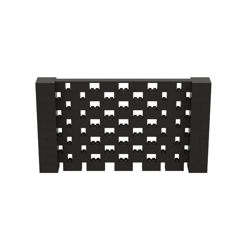Ensemble mural Everblock, Noir, H 60 po x l 108 po x P 12 po