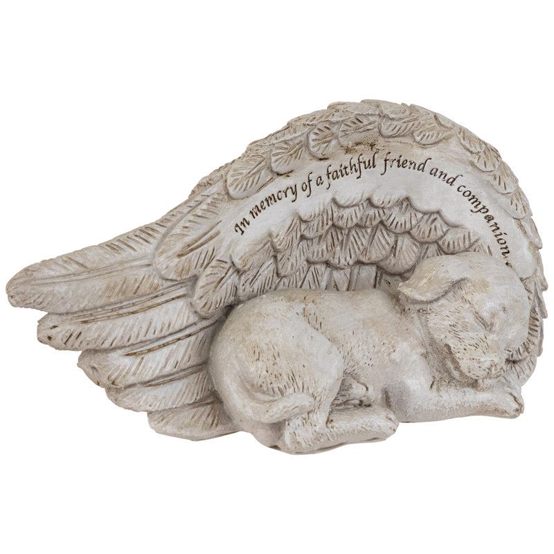Statue de jardin d'un ange endormi