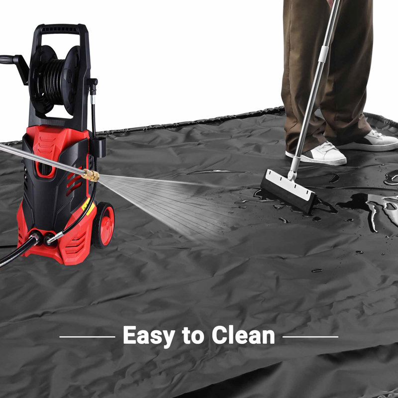 Yescom 7'9"x16' Garage Floor Mat Under Car Non-Slip Containment Mat Heavy Duty Waterproof for Cars SUV Protection from Snow Rain and Mud Oil