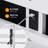 White Bunk Bed Twin Over Twin With LED Lights And USB Port Charge Station