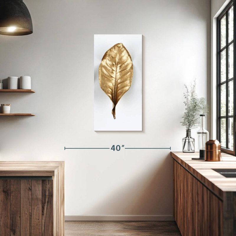 Gold Leaf, 36" H x 18" W