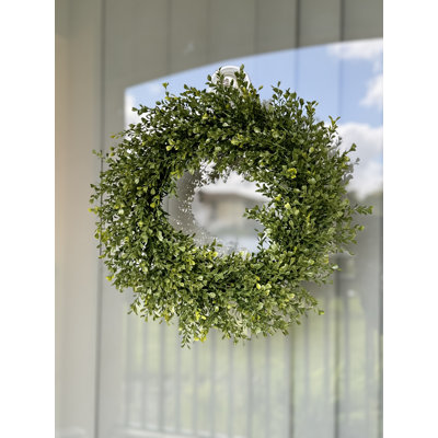 Faux Boxwood Wreath