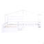 Lit plateforme simple avec trois tiroirs de rangement, blanc