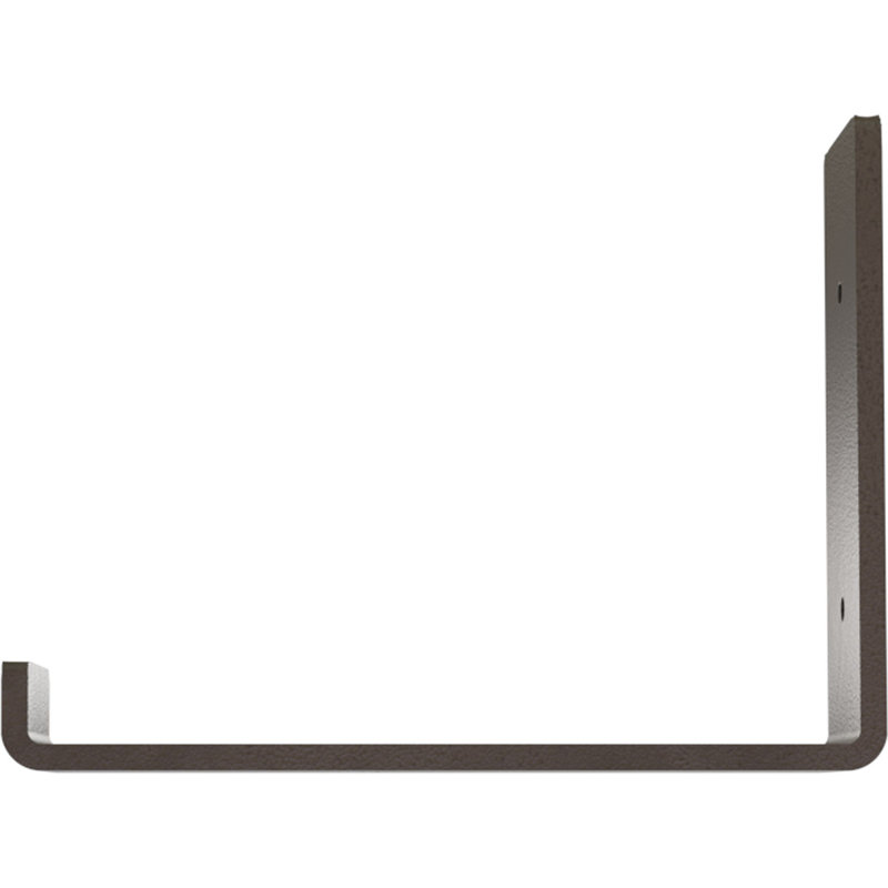 Support pour tablette en acier martelé bronze foncé l 2 po x P 8 po x H 6 po, Bronze foncé martelé, H 6 po x l 2 po x P 8 po