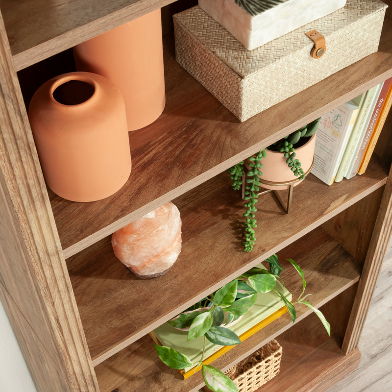 Dorset 5-Shelf Bookcase In Sindoori Mango, Sindoori Mango