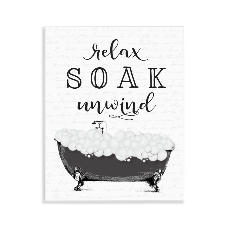 Plaque murale Soak Unwind