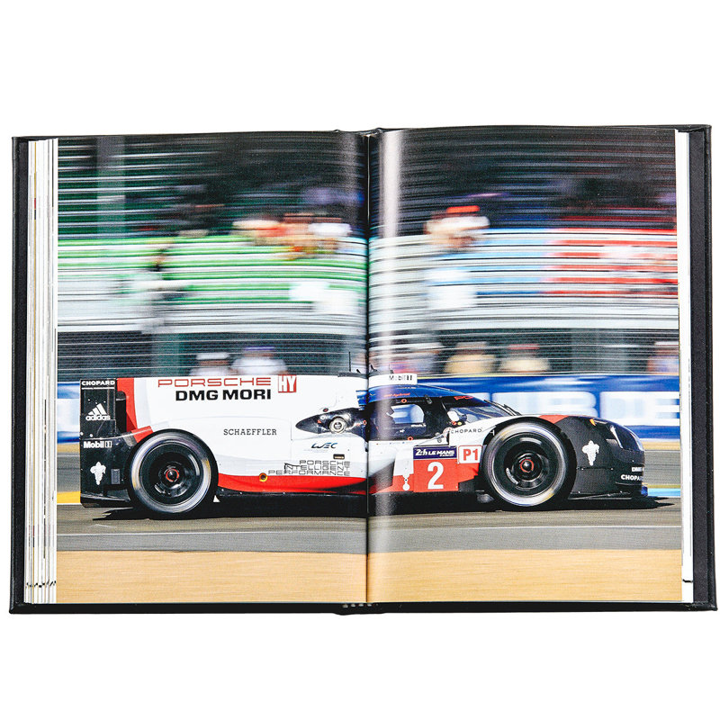 Graphic Imagae The Story of Porsche, Coffee Table Book, Leather, Black