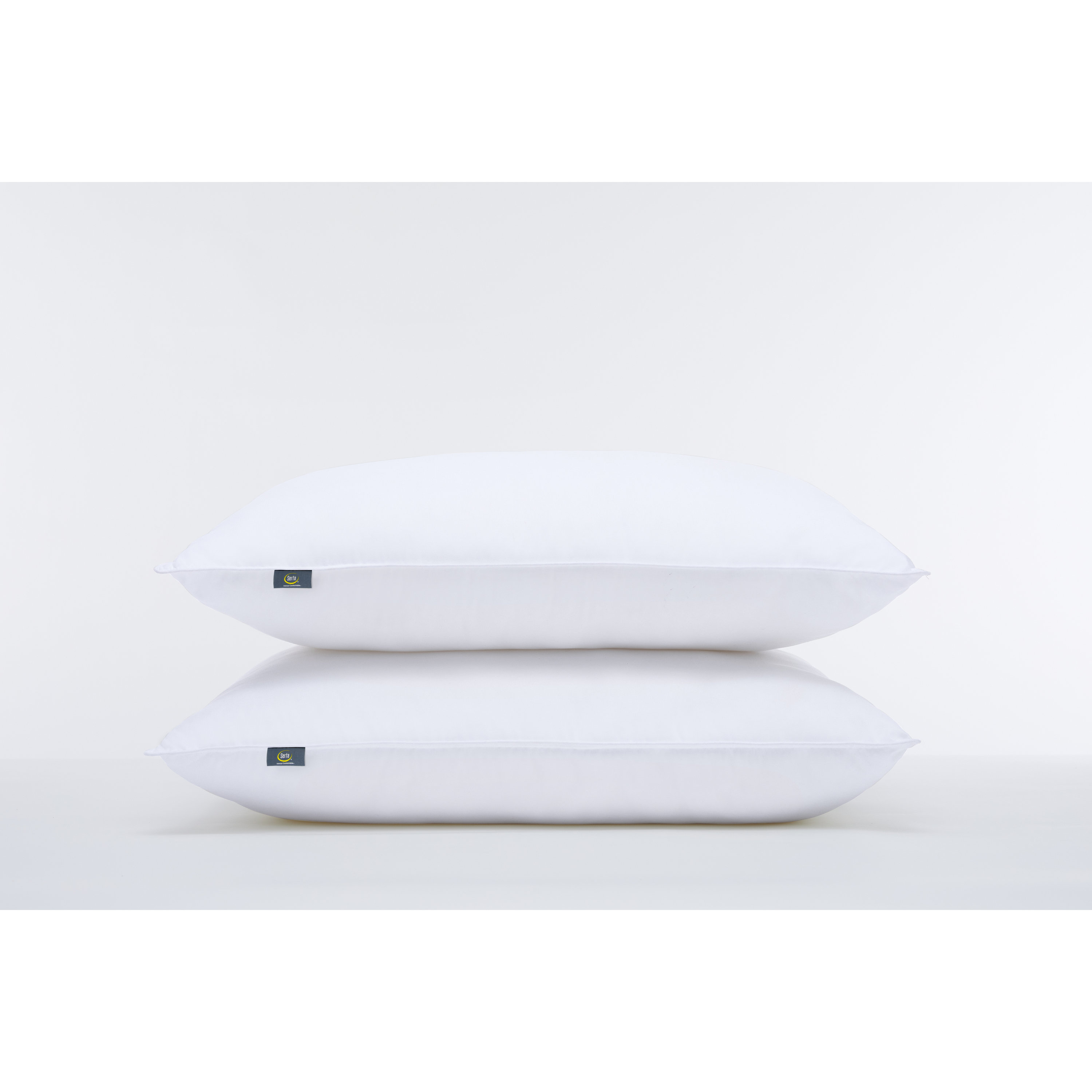 Serta Jumbo Cotton Blend European Down Firm Bed Pillow