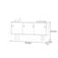 Buffet polyvalent rétro de style nordique