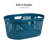  40L Laundry Basket, Clothes Hamper, Ventilated, Plastic, 23"L x 14.5"W x 10.5"H, 2 Pack-73409542