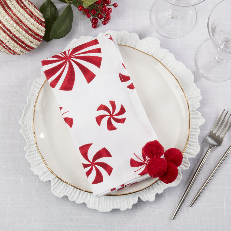 Serviette Peppermints (ensemble de 4)