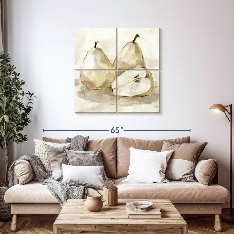 Yarlin White Pear Study I, 38" H x 38" W
