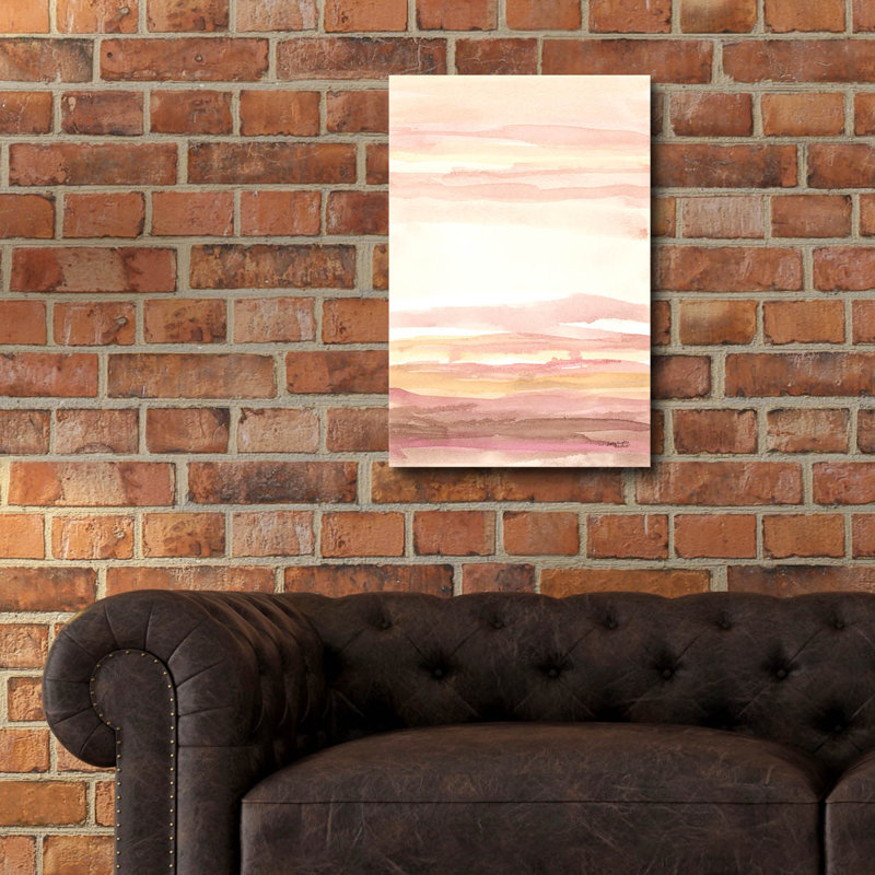 Art mural en verre acrylique coucher de soleil 1 po par Haley Knighten, 16 po x 24 po