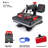 Presse à chaleur 5 en 1 de 12 po x 15 po Machine de transfert de chaleur par sublimation numérique pour t-shirts Bouteille avec bouchon à plaque avec fonction pivotante à 360 degrés