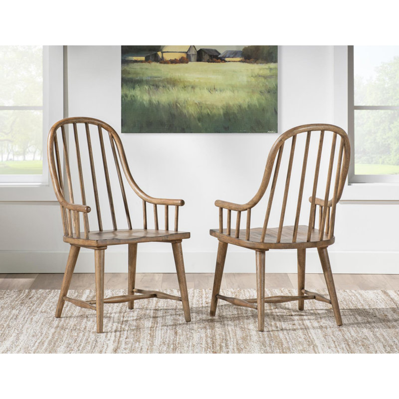 Vintage Market Windsor Arm Chair, Brun