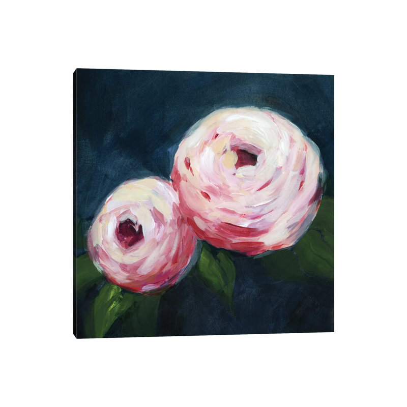 « Ethereal Blooms I » par Grace Popp, reproduction d’art, Pas de tapis, H 26 po x l 26 po x P 1,5 po, Toile tendue