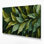 «Botanical Bay Leaves», art mural sur toile verte