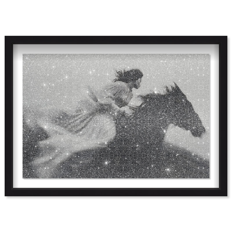 Spirit In Motion Print by Oliver Gal, 11.5"H x 16.5"W, Black Shadowbox