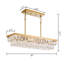Lustre rectangulaire en cristal 6 lumières Archan