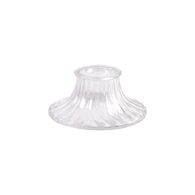 9 cm H Bell Glass Ceiling Fan Bowl Shade ( Clip On ) in Clear